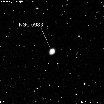 NGC 6983 - галактика. Описание NGC 6983:, Галактика в созвездии Микроскоп