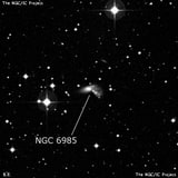 NGC 6985 - спиральная галактика. Описание NGC 6985:, Галактика в созвездии Водолей