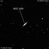 NGC 699 - галактика. Описание NGC 699:, Галактика в созвездии Кит