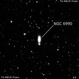 NGC 6990 - спиральная галактика. Описание NGC 6990:, Галактика в созвездии Индеец
