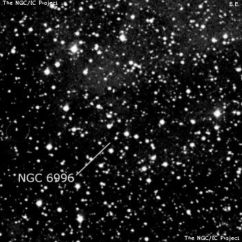 NGC 6996 - рассеянное скопление звёзд. Описание NGC 6996:, Объект глубокого космоса в созвездии Лебедь