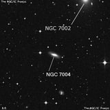 NGC 7004 - спиральная галактика с баром. Описание NGC 7004:, Галактика в созвездии Индеец