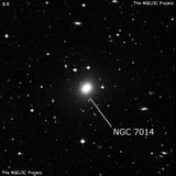 NGC 7014 - эллиптическая галактика. Описание NGC 7014:, Галактика в созвездии Индеец