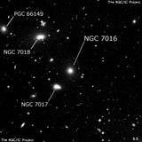 NGC 7016 - эллиптическая галактика. Описание NGC 7016:, Галактика в созвездии Козерог