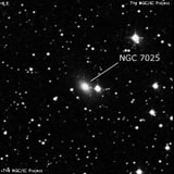 NGC 7025 - спиральная галактика. Описание NGC 7025:, Галактика в созвездии Дельфин