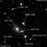 NGC 703 - галактика. Описание NGC 703:, Галактика в созвездии Андромеда