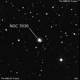 NGC 7030 - спиральная галактика с баром. Описание NGC 7030:, Галактика в созвездии Козерог
