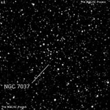 NGC 7037 - группа звёзд. Описание NGC 7037:, Рассеянное скопление в созвездии Лебедь