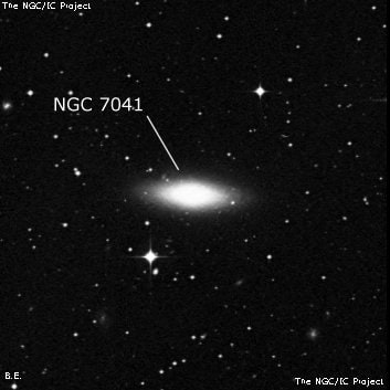NGC 7041 - галактика. Описание NGC 7041:, Галактика в созвездии Индеец