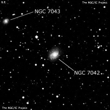 NGC 7042 - спиральная галактика. Описание NGC 7042:, Галактика в созвездии Пегас