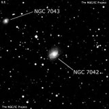 NGC 7042 - спиральная галактика. Описание NGC 7042:, Галактика в созвездии Пегас