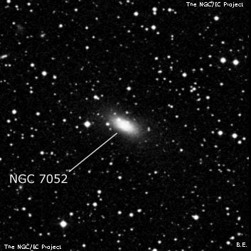 NGC 7052 - эллиптическая галактика. Описание NGC 7052:, Галактика в созвездии Лисичка