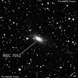 NGC 7052 - эллиптическая галактика. Описание NGC 7052:, Галактика в созвездии Лисичка