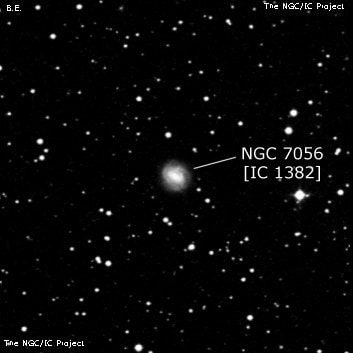 NGC 7056 - спиральная галактика с баром. Описание NGC 7056:, Галактика в созвездии Пегас