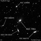 NGC 7061 - эллиптическая галактика. Описание NGC 7061:, Галактика в созвездии Индеец