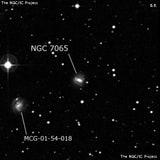 NGC 7065 - спиральная галактика с баром. Описание NGC 7065:, Галактика в созвездии Водолей