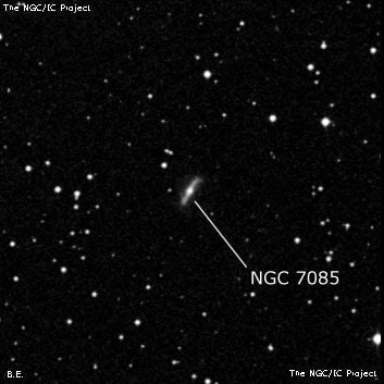 NGC 7085 - спиральная галактика. Описание NGC 7085:, Галактика в созвездии Пегас