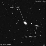 NGC 7087 - галактика. Описание NGC 7087:, Галактика в созвездии Журавль