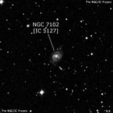 NGC 7102 - спиральная галактика с баром. Описание NGC 7102:, Галактика в созвездии Пегас