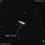 NGC 7115 - спиральная галактика. Описание NGC 7115:, Галактика в созвездии Южная Рыба