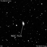 NGC 7121 - галактика. Описание NGC 7121:, Галактика в созвездии Водолей