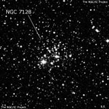 NGC 7128 - рассеянное скопление звёзд. Описание NGC 7128:, Рассеянное скопление в созвездии Лебедь