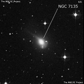 NGC 7135 - галактика. Описание NGC 7135:, Галактика в созвездии Южная Рыба