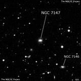 NGC 7147 - спиральная галактика с баром. Описание NGC 7147:, Галактика в созвездии Пегас