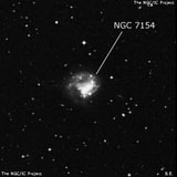 NGC 7154 - спиральная галактика с баром. Описание NGC 7154:, Галактика в созвездии Южная Рыба