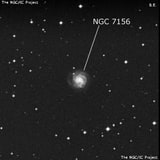 NGC 7156 - спиральная галактика с баром. Описание NGC 7156:, Галактика в созвездии Пегас