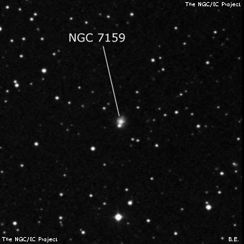 NGC 7159 - эллиптическая галактика. Описание NGC 7159:, Галактика в созвездии Пегас