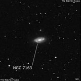NGC 7163 - спиральная галактика с баром. Описание NGC 7163:, Галактика в созвездии Южная Рыба