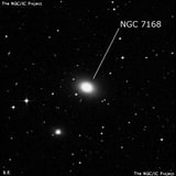 NGC 7168 - эллиптическая галактика. Описание NGC 7168:, Галактика в созвездии Индеец