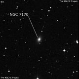 NGC 7170 - галактика. Описание NGC 7170:, Галактика в созвездии Водолей