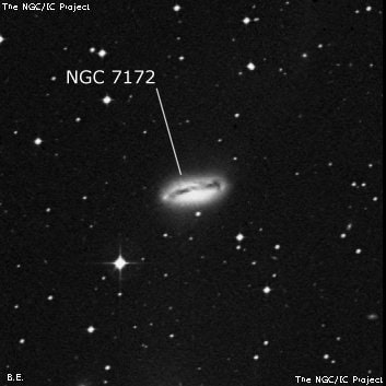 NGC 7172 - спиральная галактика. Описание NGC 7172:, Галактика в созвездии Южная Рыба