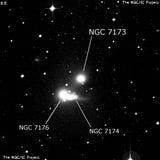 NGC 7173 - эллиптическая галактика. Описание NGC 7173:, Галактика в созвездии Южная Рыба