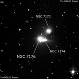NGC 7176 - эллиптическая галактика. Описание NGC 7176:, Галактика в созвездии Южная Рыба