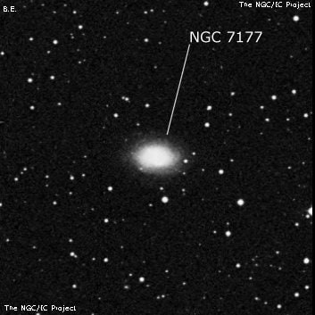 NGC 7177 - спиральная галактика с баром. Описание NGC 7177:, Галактика в созвездии Пегас