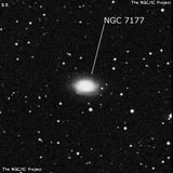 NGC 7177 - спиральная галактика с баром. Описание NGC 7177:, Галактика в созвездии Пегас