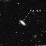 NGC 7179 - спиральная галактика с баром. Описание NGC 7179:, Галактика в созвездии Индеец