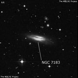 NGC 7183 - линзовидная галактика. Описание NGC 7183:, Галактика в созвездии Водолей