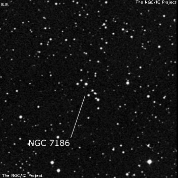 NGC 7186 - группа звёзд. Описание NGC 7186:, Объект глубокого космоса в созвездии Пегас