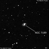 NGC 7189 - спиральная галактика с баром. Описание NGC 7189:, Галактика в созвездии Водолей