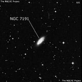 NGC 7191 - спиральная галактика с баром. Описание NGC 7191:, Галактика в созвездии Индеец