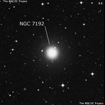 NGC 7192 - эллиптическая галактика. Описание NGC 7192:, Галактика в созвездии Индеец
