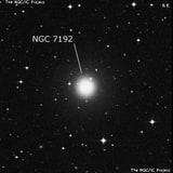 NGC 7192 - эллиптическая галактика. Описание NGC 7192:, Галактика в созвездии Индеец
