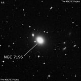 NGC 7196 - эллиптическая галактика. Описание NGC 7196:, Галактика в созвездии Индеец