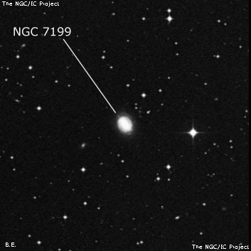 NGC 7199 - спиральная галактика с баром. Описание NGC 7199:, Галактика в созвездии Индеец