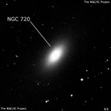 NGC 720 - эллиптическая галактика. Описание NGC 720:, Галактика в созвездии Кит