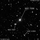 NGC 7206 - линзовидная галактика. Описание NGC 7206:, Галактика в созвездии Пегас